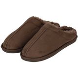 Apollo - Heren Sloffen - Taupe - Suede Buitenkant - Met Wol - Instap