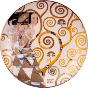 Goebel - Gustav Klimt | Decoratief bord De verwachting | Porselein - 21cm - Limited Edition - met echt goud