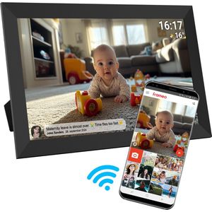 Denver - PFF-1504 - Digitale Fotolijst - Zwart - 15.6 inch - Full HD - WiFi - 32GB