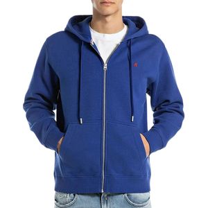 Replay - Full Zip Hooded Vest - Blauw - Heren