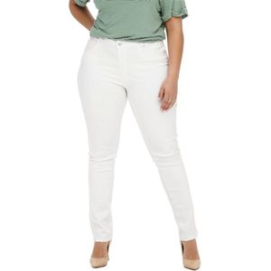 ONLY Laola Slim Azg270 Jeans Met Hoge Taille - Dames - White - W48 X L32