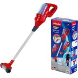 Klein Toys Vileda Upright stofzuiger 3in1 - incl. wervelende functie, soepel rollen en extra handmondstuk - 15x15x71,5 cm - rood