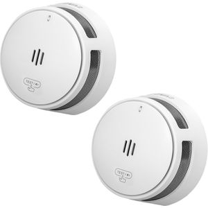 SAVS S10 Rookmelder 2-pack - 2 Rookmelders - 10 jaar batterij - Compact design - Voldoet aan Europese norm - Infrarood sensor - Brandalarm