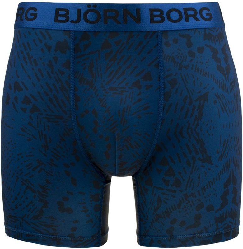 Björn Borg heren sports microfiber boxer print blauw