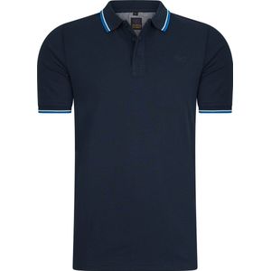Mario Russo Polo shirt Edward - Polo Shirt Heren - Poloshirts heren - Katoen - 3XL - Navy