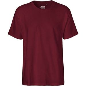 Fairtrade Unisex Classic T-Shirt met korte mouwen Bordeaux - XL