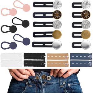 Set van 24 broekbandverlengingen met knoop, geschikt voor broeken, jurken en overhemden, ideaal voor zwangerschap en extra comfort bij heren en dames