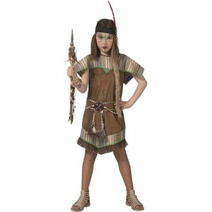 ESPA - Bruin met groen indianen kostuum voor meisjes - 152 (12-14 jaar)