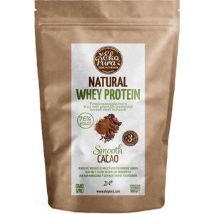 Ekopura Natural Whey Protein Cacao - Natuurlijke wei eiwitten, 500g