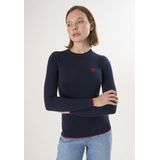 Felix Hardy - Ronde Hals Trui - Navy - %100 Katoen - Dames