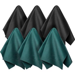 Microvezeldoeken voor brillen en schermen - 6 stuks van 20 x 20 cm