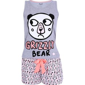 Grijze pyjama BEER GRIZZLY
