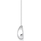 Halsketting - Recycled Zilver - Tropenvorm - Verstelbare Lengte 45-50 cm