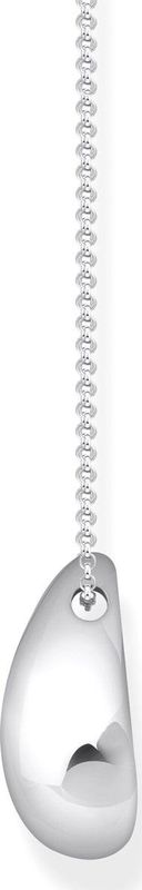 Halsketting - Recycled Zilver - Tropenvorm - Verstelbare Lengte 45-50 cm