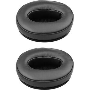 Allecto plus - Vervangende oorkussens zwart, eiwitleer en traagschuim - 2 stuks