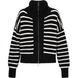 DreiMaster - Vest - Gestreept - Hoge Kraag - Volledige Ritssluiting