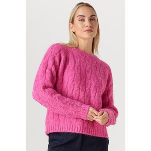 Ydence Knitted Sweater Fiene Truien & vesten Dames - Sweater - Hoodie - Vest- Roze - Maat XS