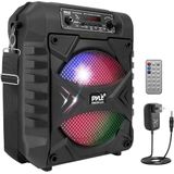 Pyle - Bluetooth Luidsprekersysteem - 300W - Draagbare Oplaadbare Bluetooth Speaker - Subwoofer Systeem - AUX- Microfooningang - Partylampen - MP3, USB - Radio - Afstandsbediening