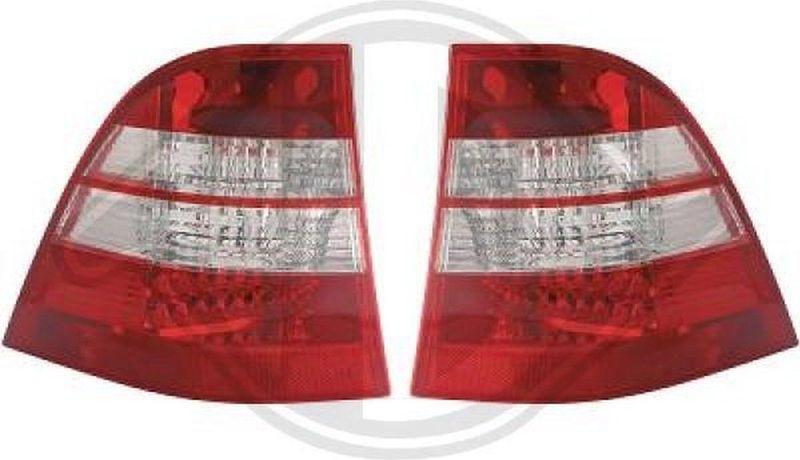 Mercedes-Benz - Diederichs 1690995 - Set Achterlichten - Wit - Rood - Transparent - LED