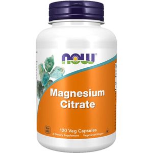 Now Foods Voedingssupplementen Magnesiumcitraat (120 vegetarische capsules) - Now Foods