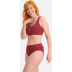Bamboo Basics - Belle - Dames Slips - Bordeaux - 3-pak Naadloos