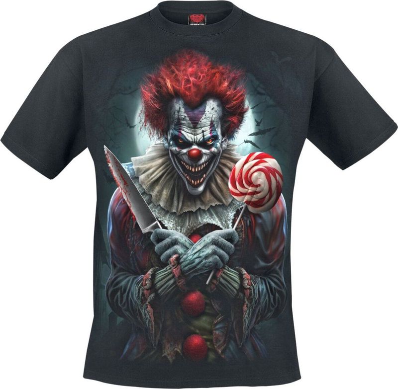 Spiral - Trick Or Treat T-Shirt - Zwart - Katoen