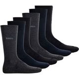 Boss Sokken 6-paar blauw-grijs-zwart