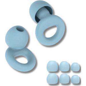 Sleep Plugs - Oordopjes - Blauw - SNR 26 dB Demping - Herbruikbare Gehoorbescherming - Siliconen