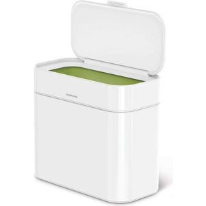 Simplehuman - Compost Emmer 4 liter - Wit - Roestvast Staal