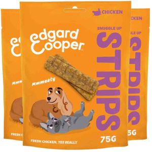 3x Edgard & Cooper Adult Strips Kip 75 gr