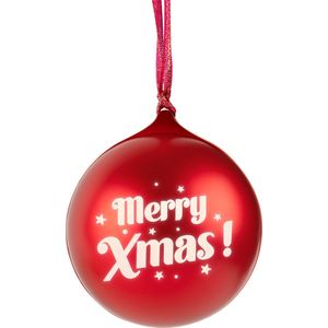 EPOK - Lichtgevende Kerstbal met Bluetooth Speaker en Kerstmuziek - Rood