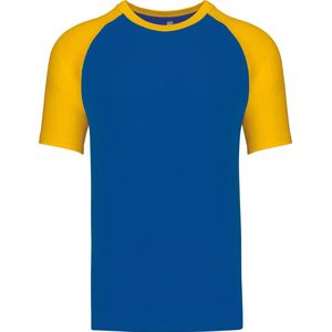 Kariban Baseball - Tweekleurig t-shirt K330 - Royal Blue Yellow