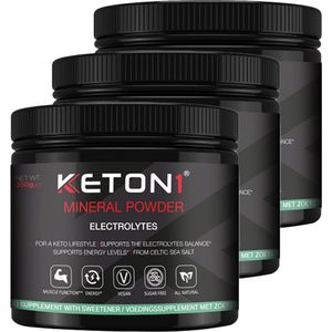 Keton1 | Elektrolyten | 3 stuks | 3 x 350 gram