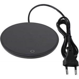 Warmer Mat - Cup Mok Verwarming - Electric Touch Drank Warmer Pad - 220V Zwart