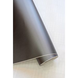 3D Carbon Wrap Folie | Donkergrijs | 150 x 200 cm | Zelfklevend | Carbonfolie | Autowrapfolie