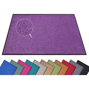 Buiten Deurmat XXL 60 x 90 cm - 12 kleuren - Wasbaar en weerbestendig - Antislip - Paars Deurmat