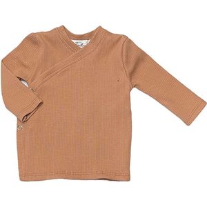Overslagshirt lange mouw Rib Jersey Peach - Perzik - Feathers - Maat 62/68