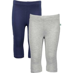 Blue Seven 2 PACK Bio Basic CAPRI  legging Lichtgrijs en Blauw - Maat 98