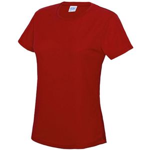 Dames sportshirt met korte mouwen 'Cool T' Fire Red - L