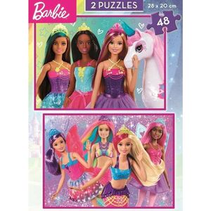 Barbie Puzzel (2 x 48 puzzelstukken) - Educa