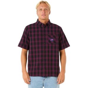 Rip Curl Raw Energy Plaid Overhemd Met Korte Mouwen