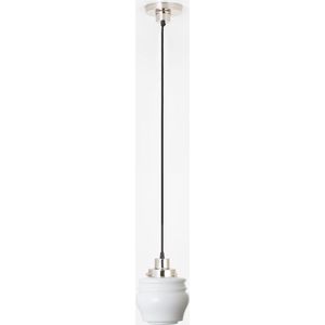 Art Deco Trade - Hanglamp aan snoer Bloemknop 20's Nikkel
