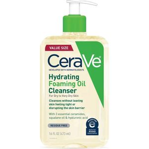CeraVe Hydrating Foaming Oil - Hydraterende Reinigingsolie - Normale tot Zeer Droge Huid - 473ml