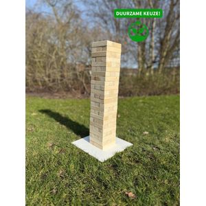 Jenga - 72 blokken - XXL Jenga - Vallende toren - Mega Jenga - Jenga groot - Outdoor spellen - Nederland geproduceerd - familie spel