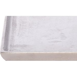 Decoratief dienblad 31 x 13,5 cm Decoratief bord Aluminium Zilver Rechthoekig