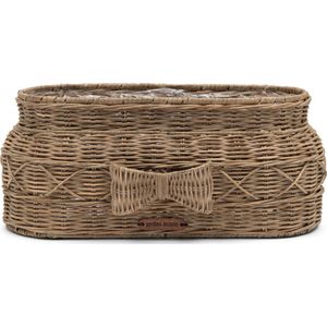 Riviera Maison Bloempot Voor Binnen Naturel - Rustic Rattan Bow Planter Oval