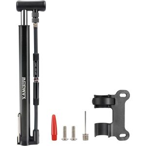 Fietspomp met drukmeter Draagbare Fietspomp - Fietsbandenpomp Presta & Schrader - Handmatige Fietsluchtpomp 120Psi max Fietspomp met drukmeter