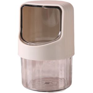 Transparante stofdichte tandenstoker bewaarpot, eenvoudige huishoudelijke tandenstokerdoos - grijs