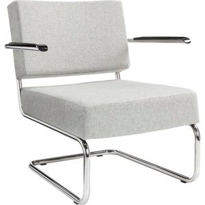 ABC Kantoormeubelen design stoel of fauteuil gestoffeerd met wollen viltstof kleur antraciet