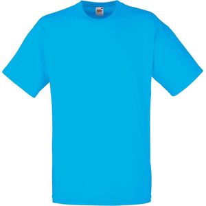 Fruit Of The Loom - Valueweight T-shirt - Azure Blauw - Heren - Korte Mouwen